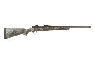 Mossberg Patriot Predator .308 Win bolt action rifle features a TrueTimber Strata camouflage stock